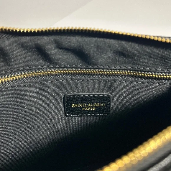 Black YSL Monogram Small Pouch - Picture 7 of 11